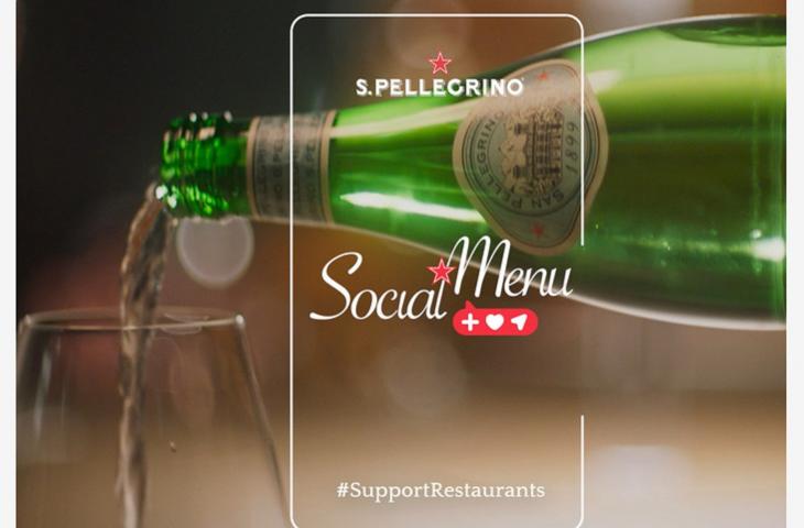 Social Menu per #Support Restaurants, la campagna di S.Pellegrino