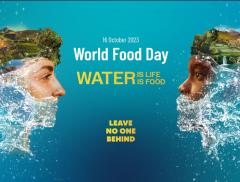 La risorsa acqua protagonista della Giornata Mondiale dell’Alimentazione 2023